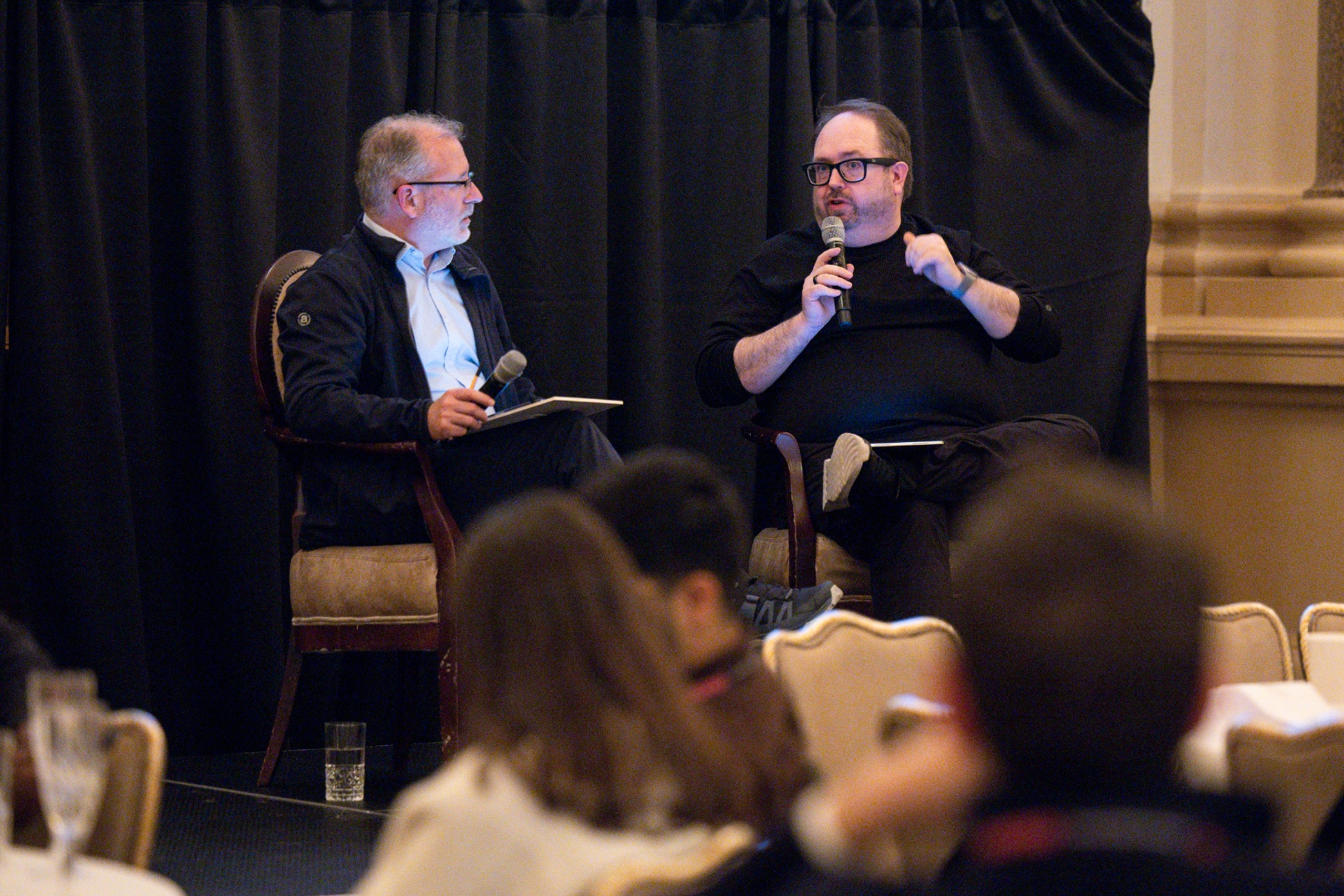 Fireside conversation with an audience