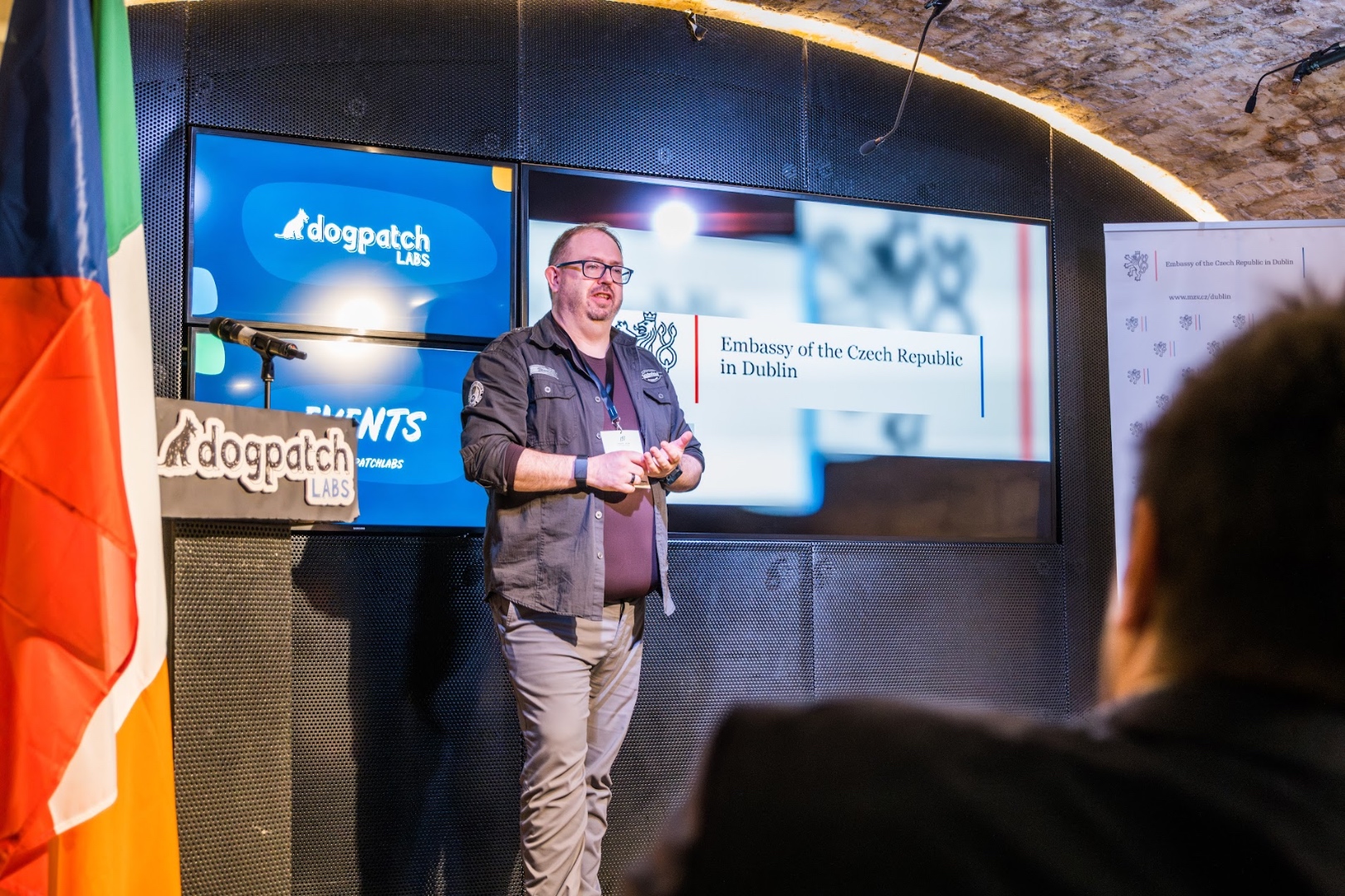 DC Cahalane delivering a keynote